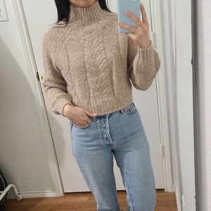 Aritzia wool crop sweater